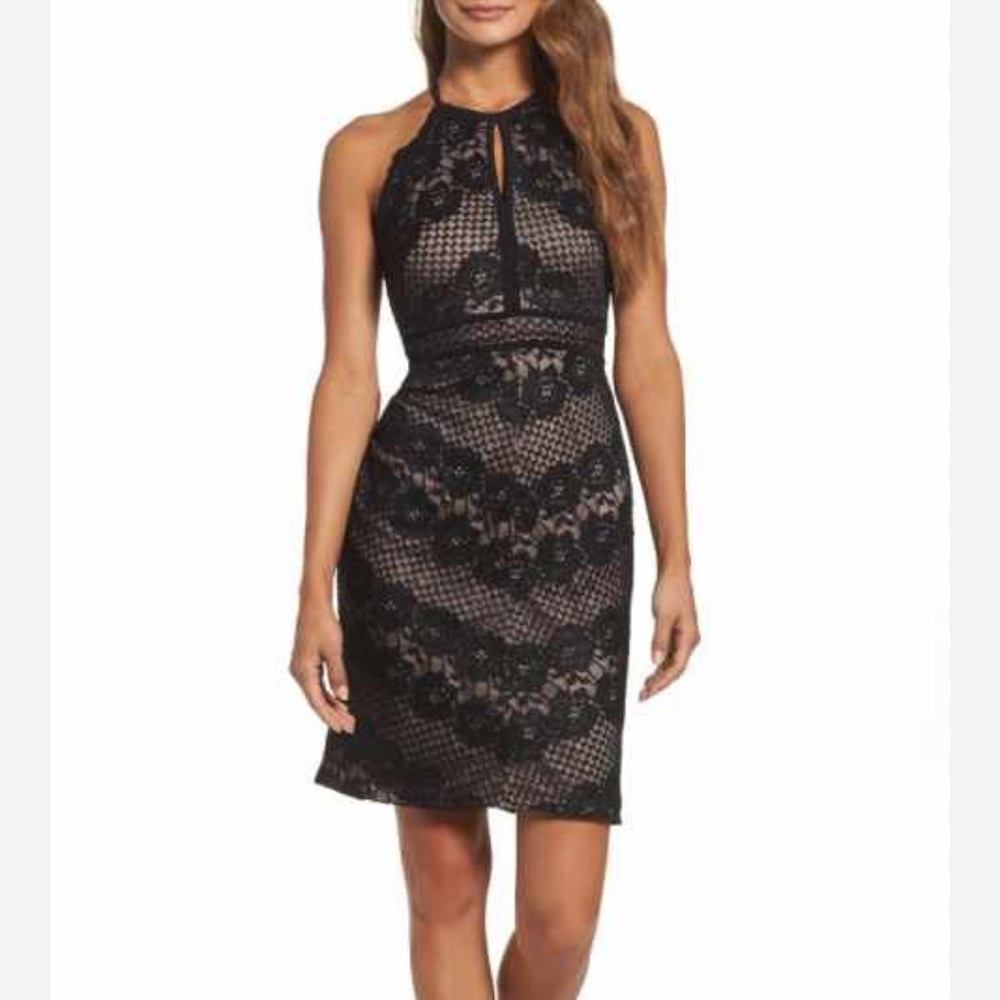 Elegant Black Lace Dress